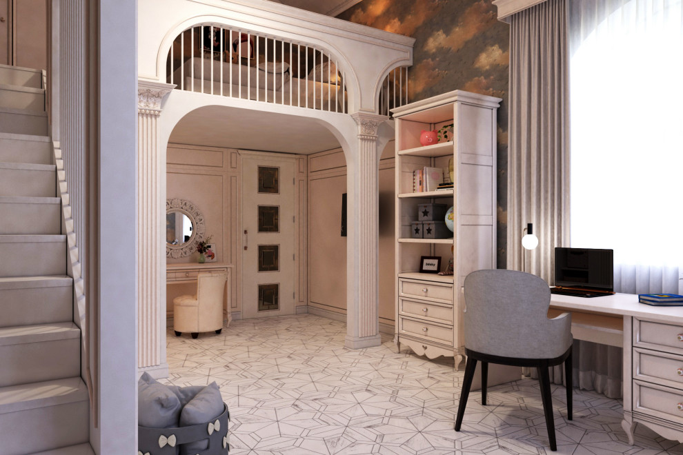 Дизайн детской комнаты в частном доме