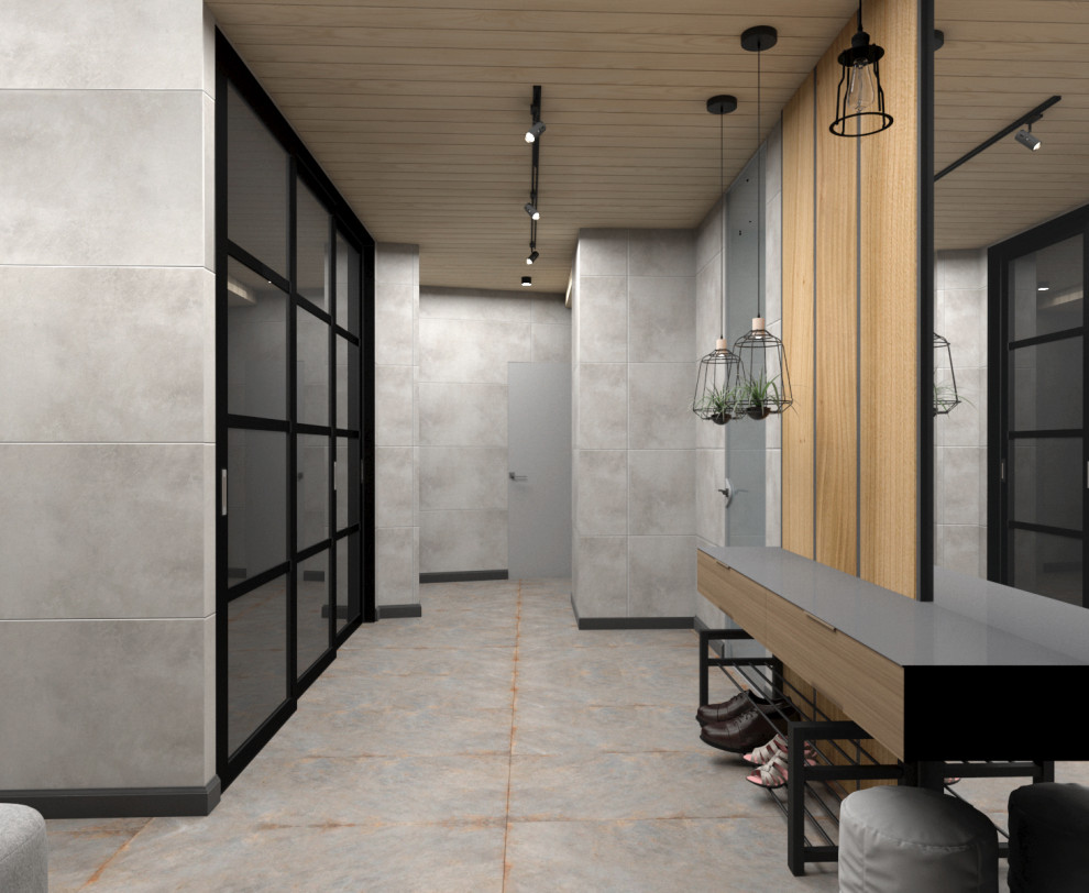 Дизайн-проект гостиной в стиле ЛОФТ