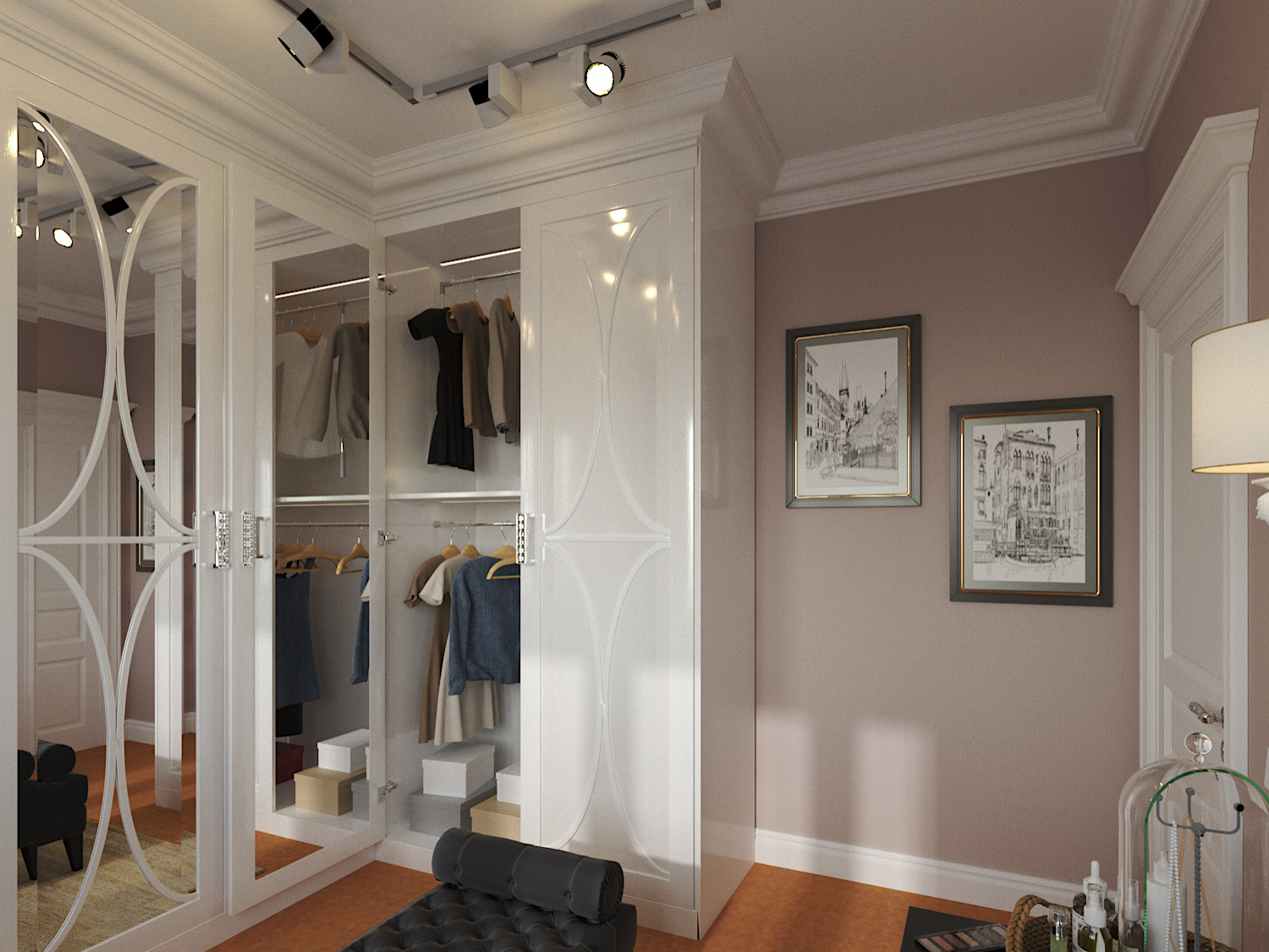 Гардеробная в частном жилом доме, Липецкая область