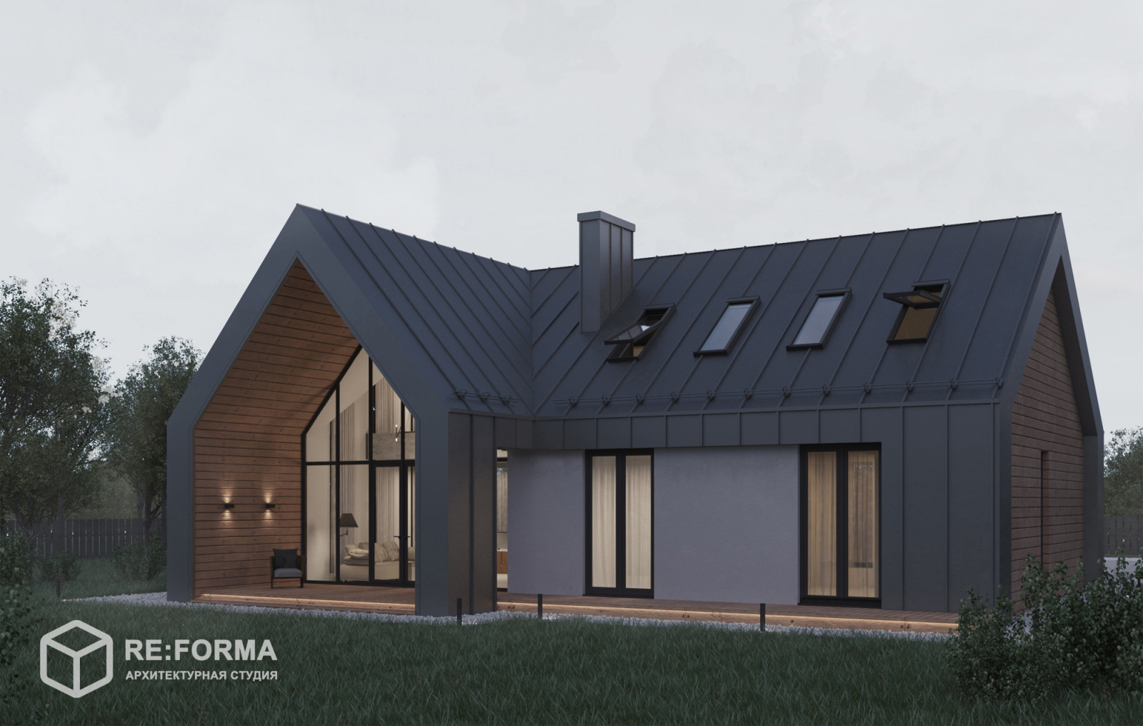 Дом в стиле BARNHOUSE