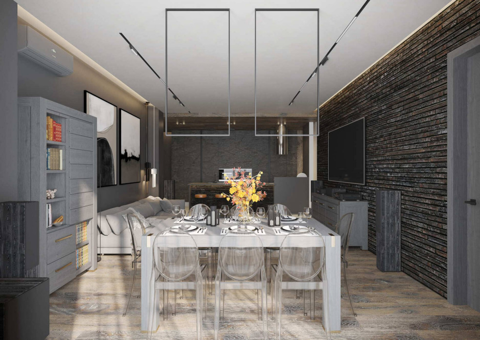 Лофт и облака. Квартира 140 м2 в центре города