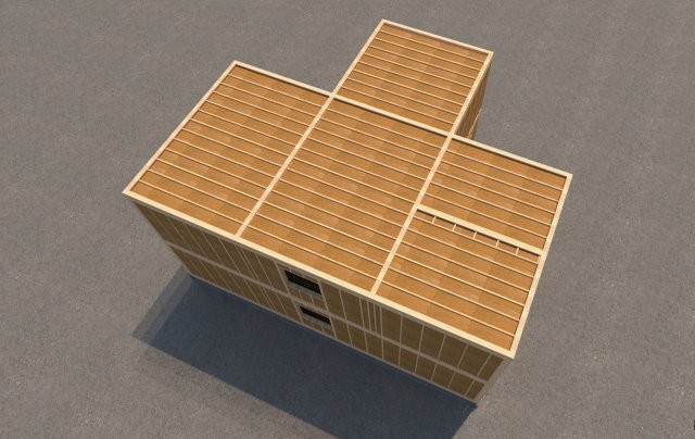 Каркасный индивидуальный жилой дом [003-У]