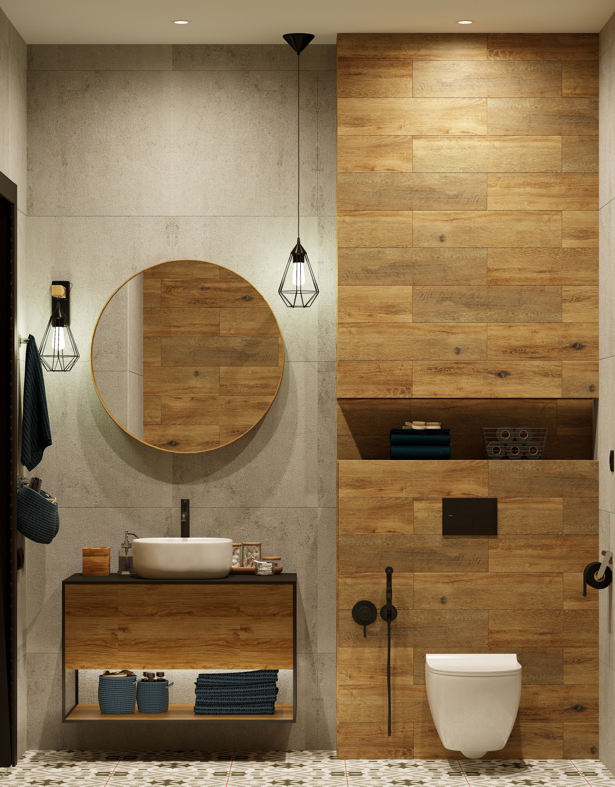 Обложка проекта: Санузел в стиле Лофт