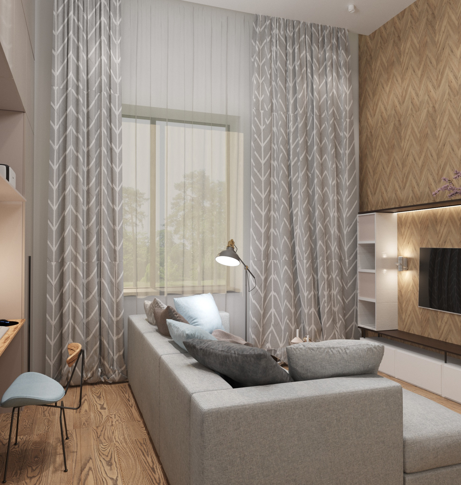 Contemporary two level cottage
