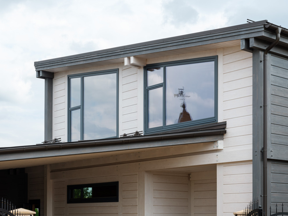 Трапецевидные окна, порталы и входные двери для современного дома