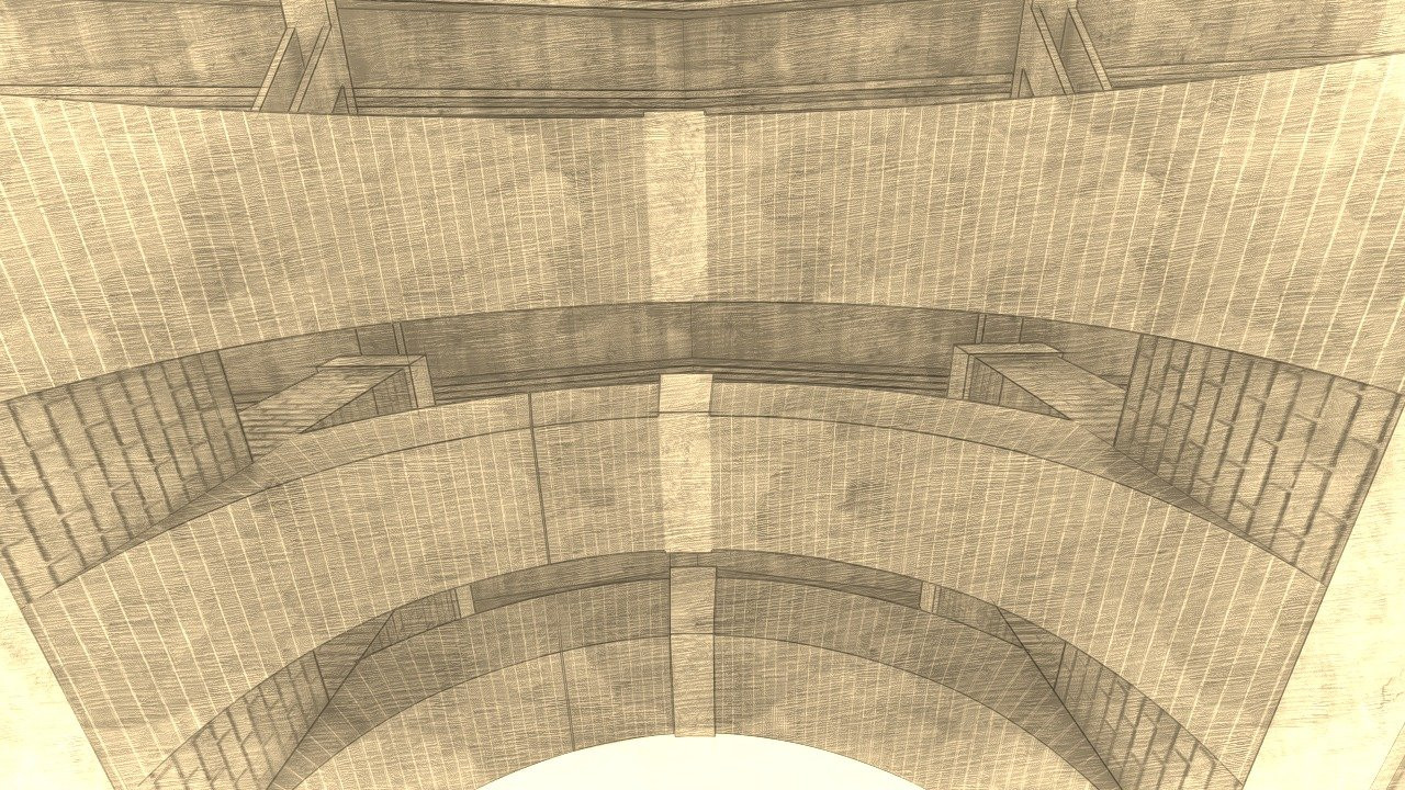 Entrance in small hotel complex