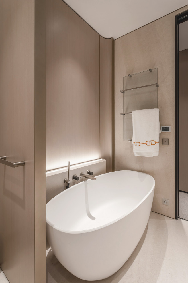 Fusion modern. Interior design of a villa in Monte-Carlo