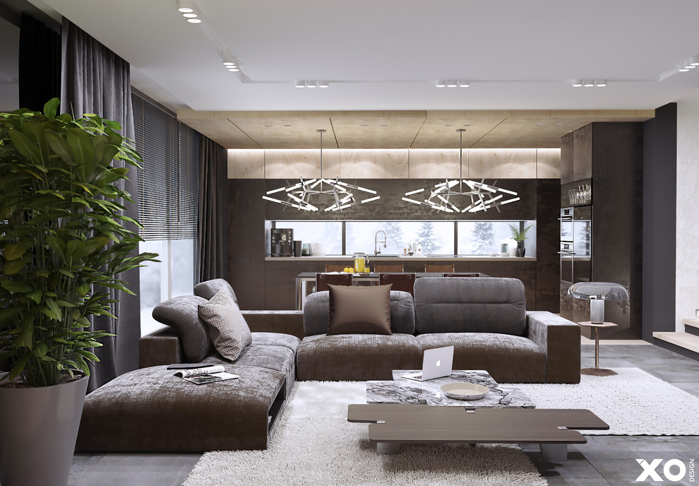 Luxury interior in 216 m2