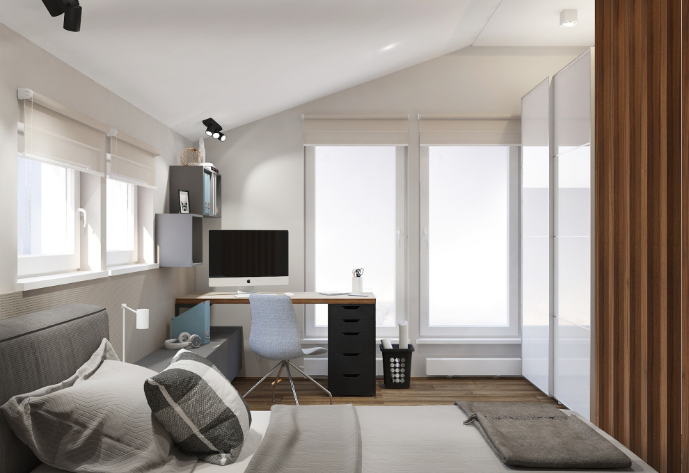 Современный двухэтажный жилой дом в Колтушах 130м2