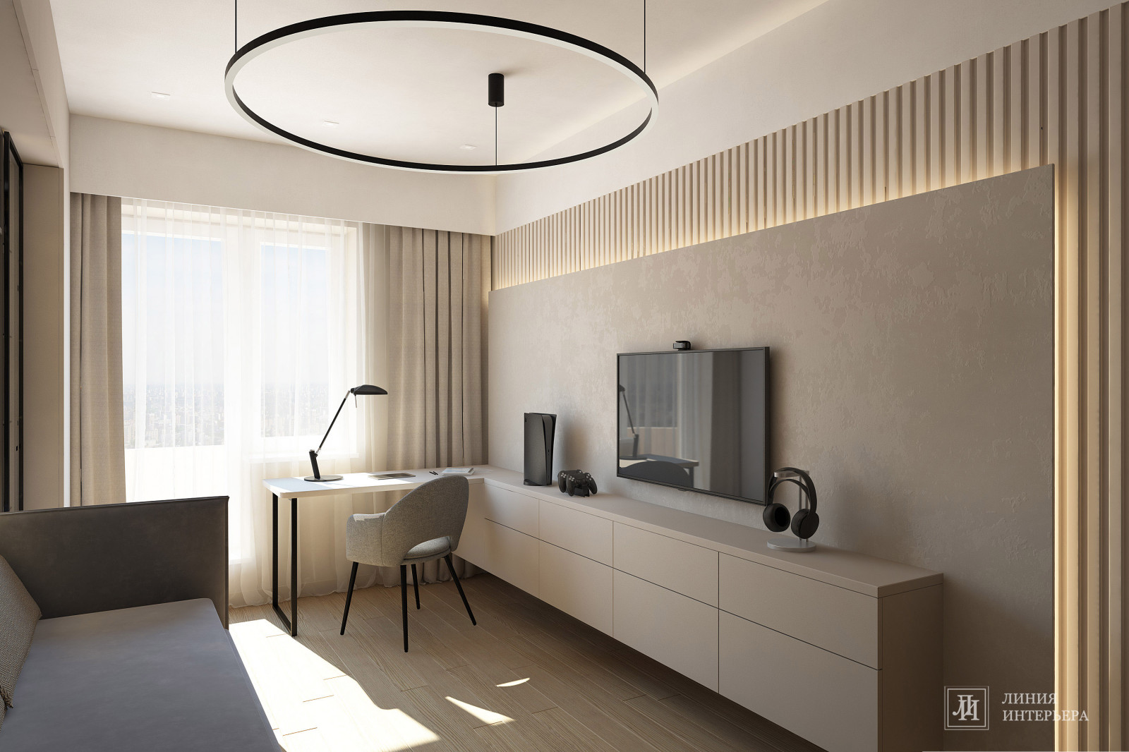 Дизайн интерьера для молодых людей в стиле минимализм