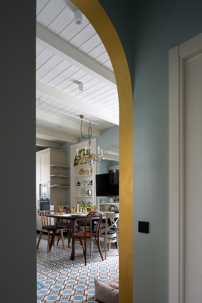 Кухня с котельной в шкафу