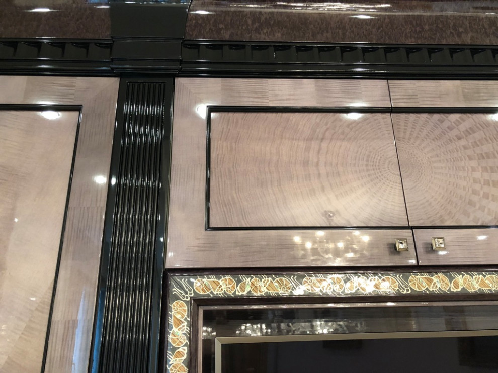 ТВ-зона в гостиной. Остоженка.