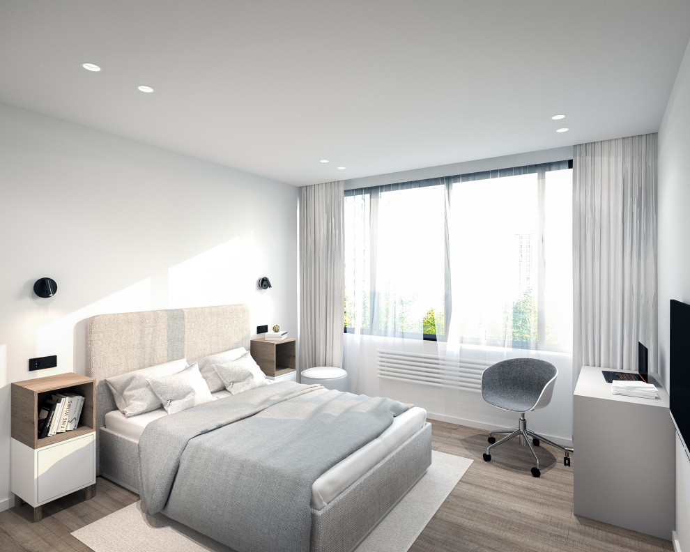 Базовый стиль. Квартира для молодой пары в ЖК Пифагор, Новосибирск