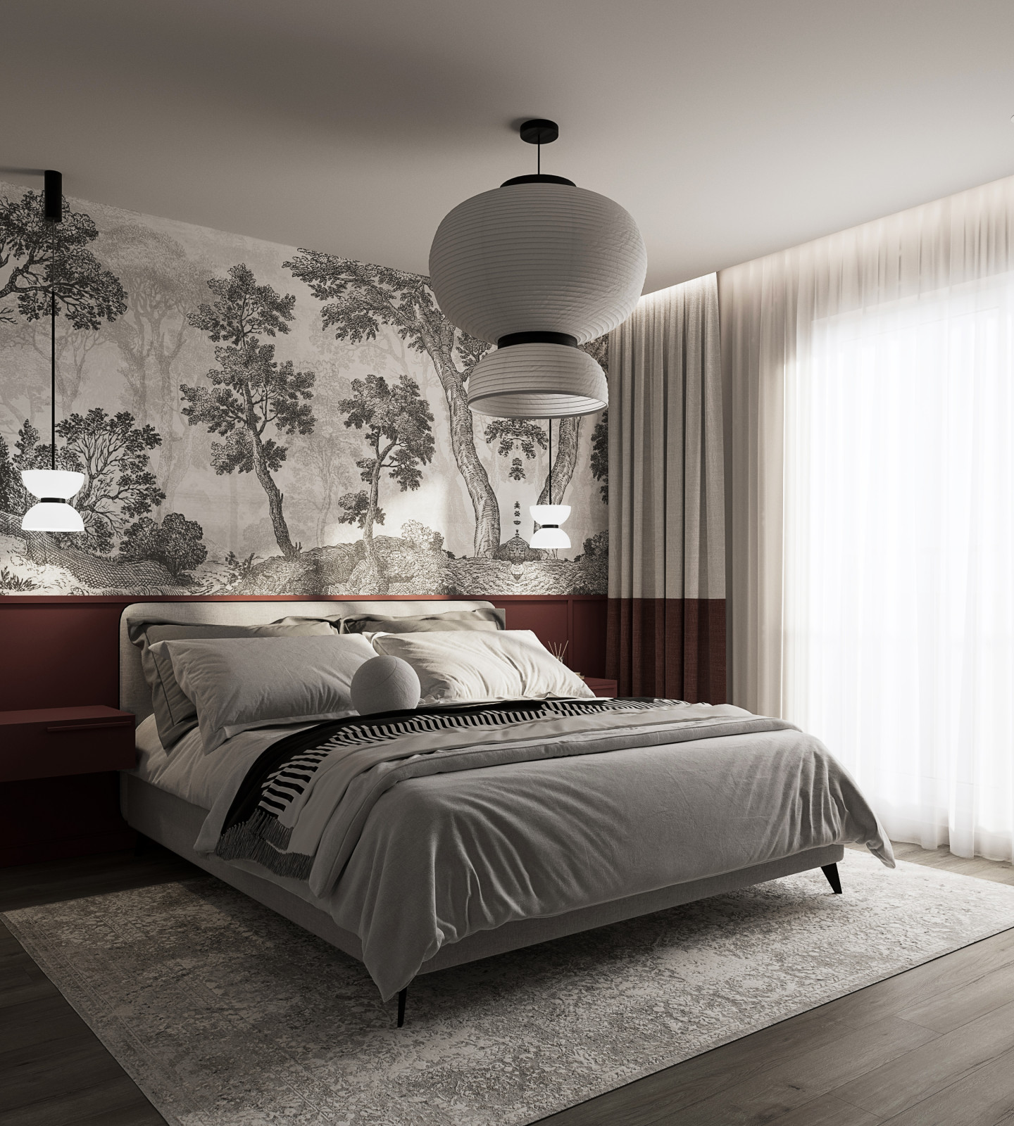 Дизайн квартиры в современном стиле в серых тонах