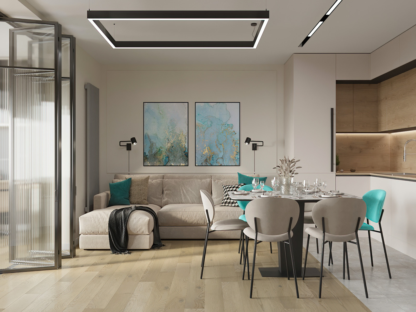 ЖК Новое Купчино, 105м.кв. Современный стиль