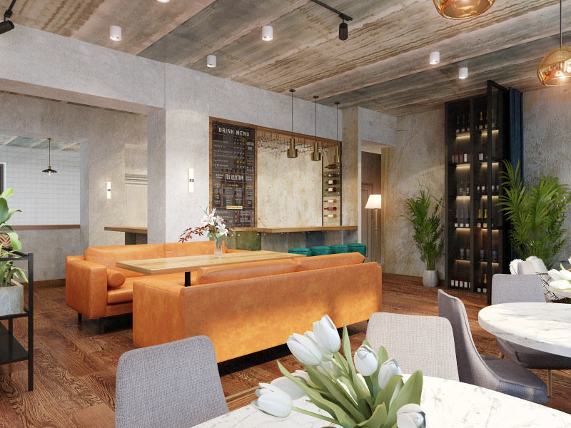 3D-концепт, ресторан "Марк и Лев"