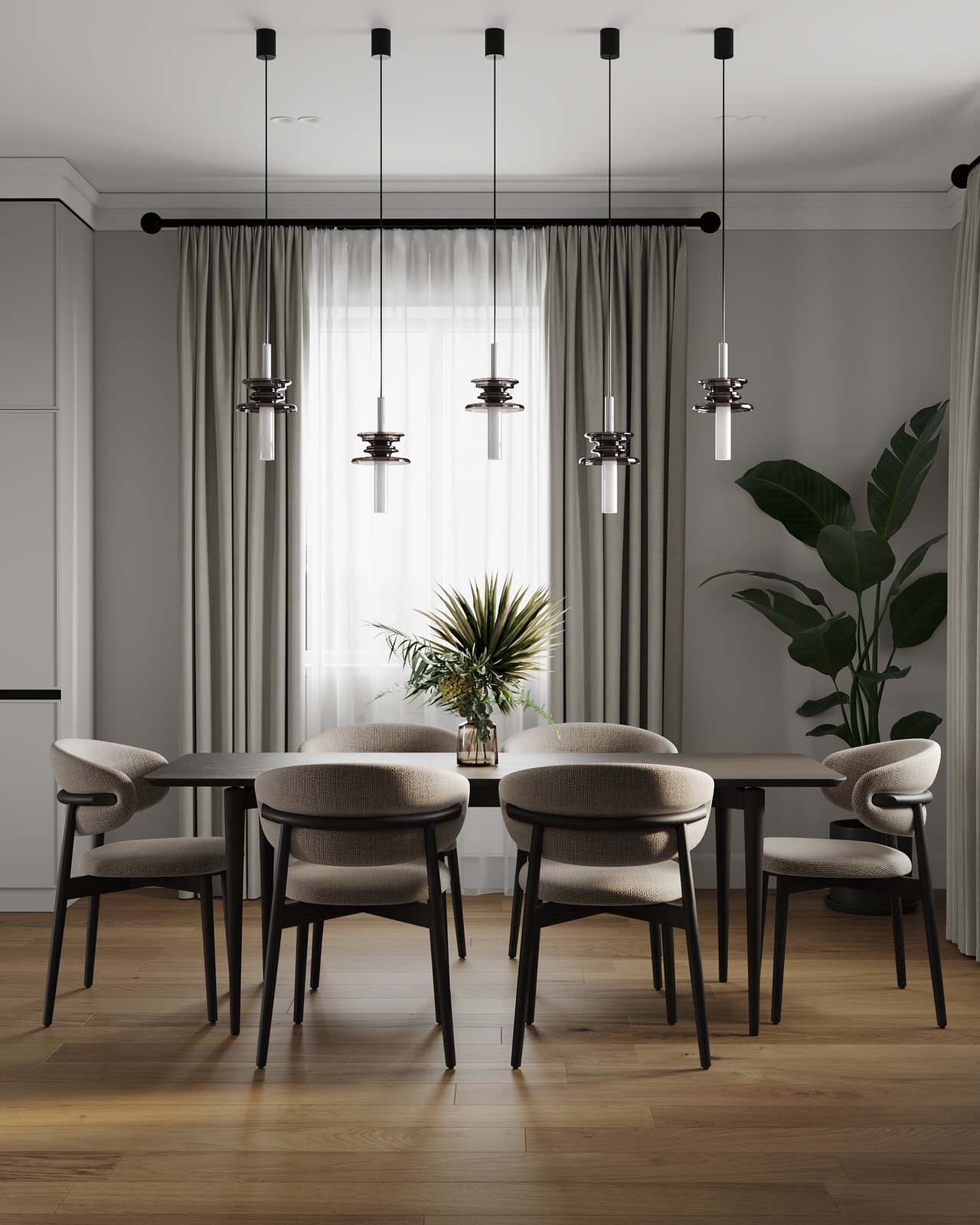 Кухня-гостиная (Частный дом в Малой Валяевке, Пензенская область)