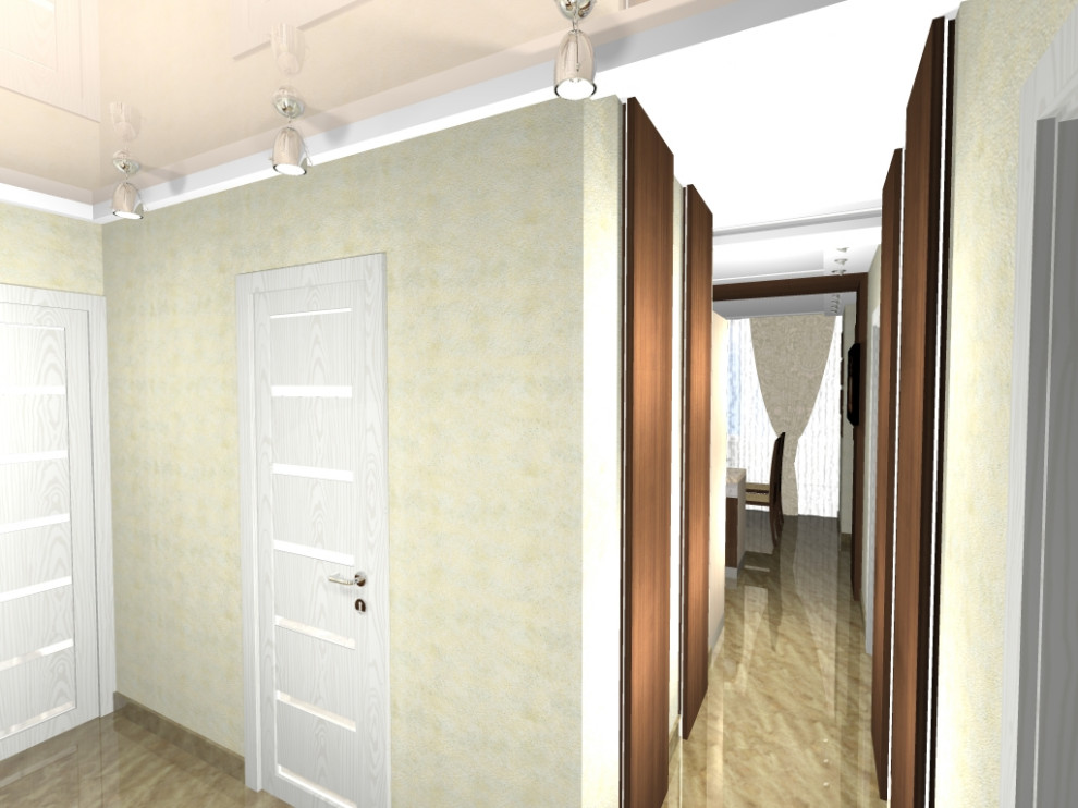 Частный интерьер маленькой квартиры в новостройке Самары.