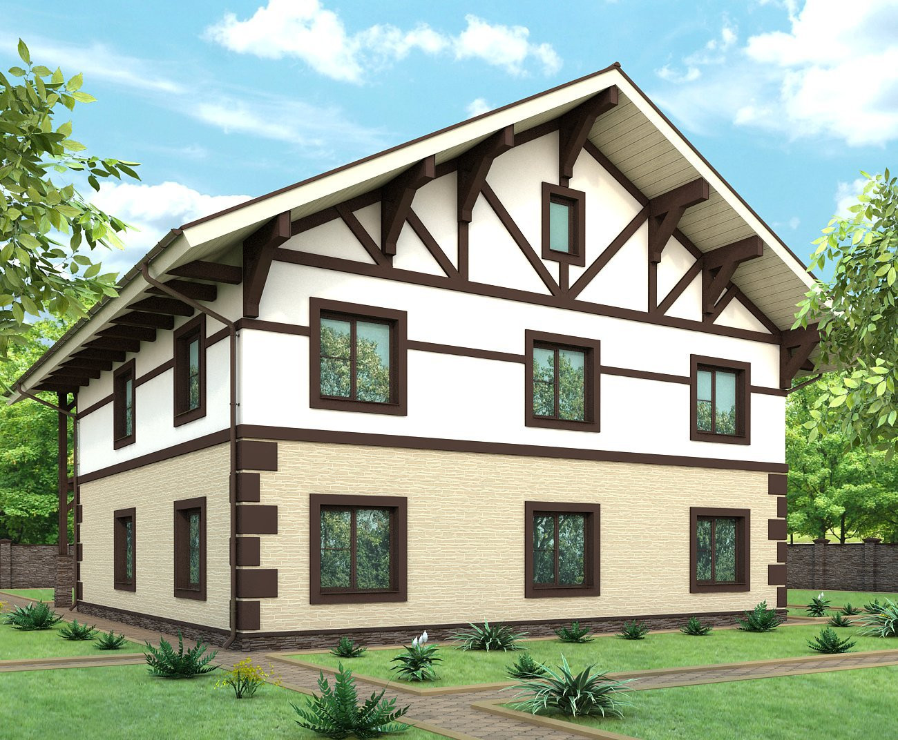 Визуализация фасада 3D