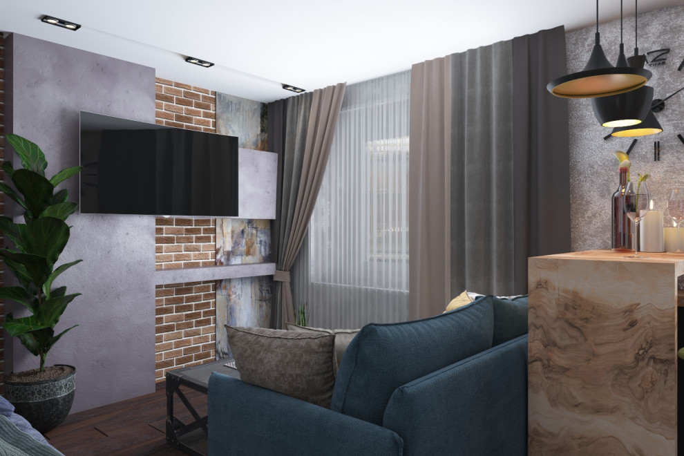 Однокомнатная квартира в стиле лофт