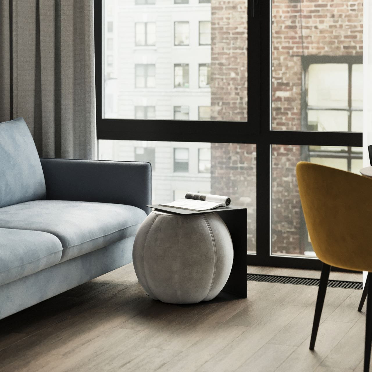 Дизайн-проект квартиры 43,3 м² в стиле минимализм