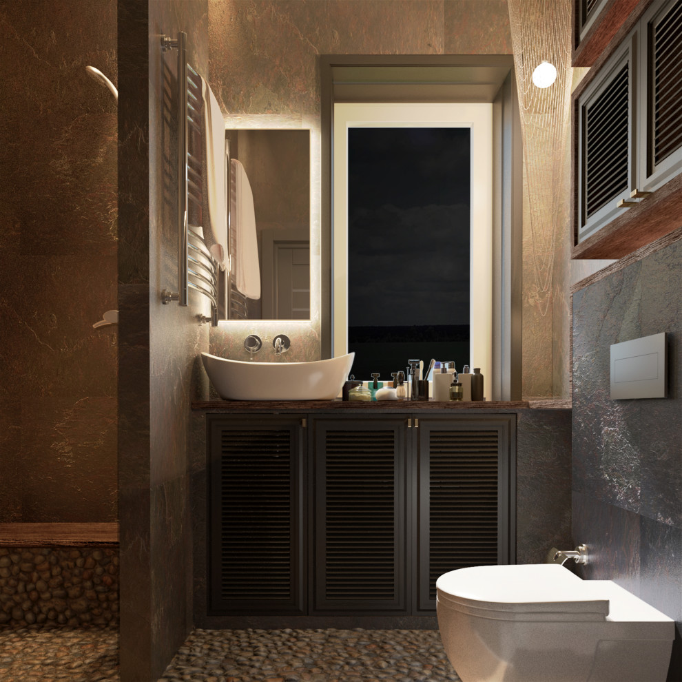 Обложка проекта: Гостевой санузел в частном доме