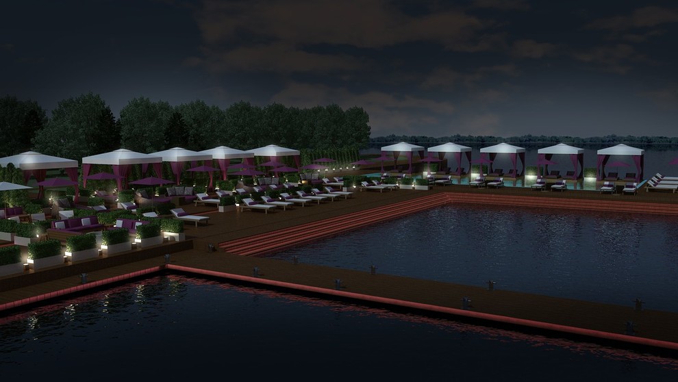 Поселок и Яхт-клуб. Эскиз и концепт