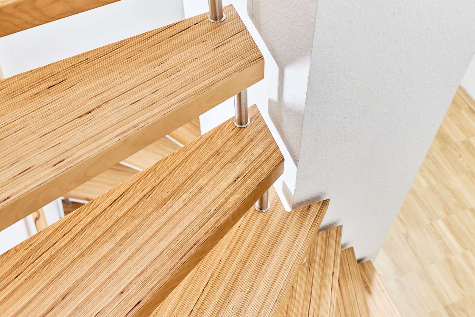 консольная лестница из BauBuche