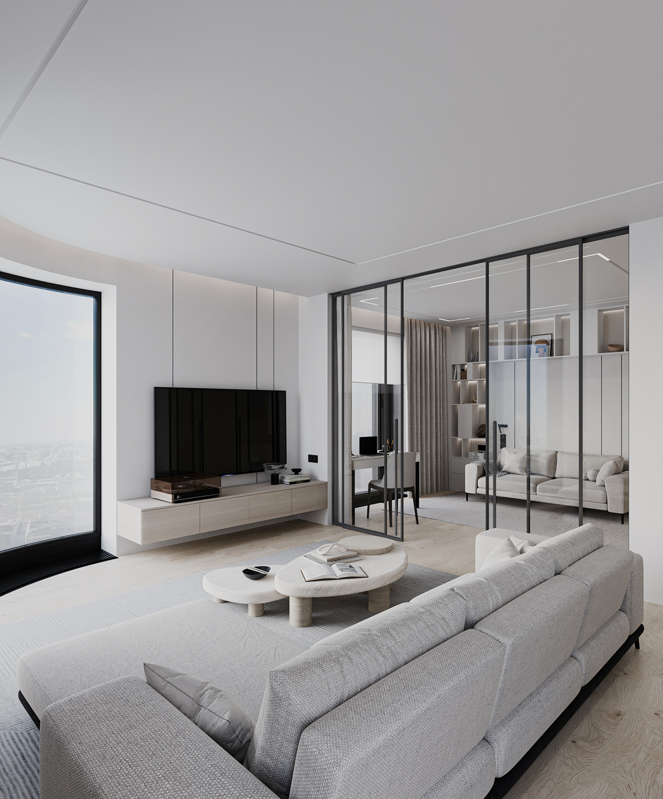 Проект оформления интерьера квартиры 90 кв.м.