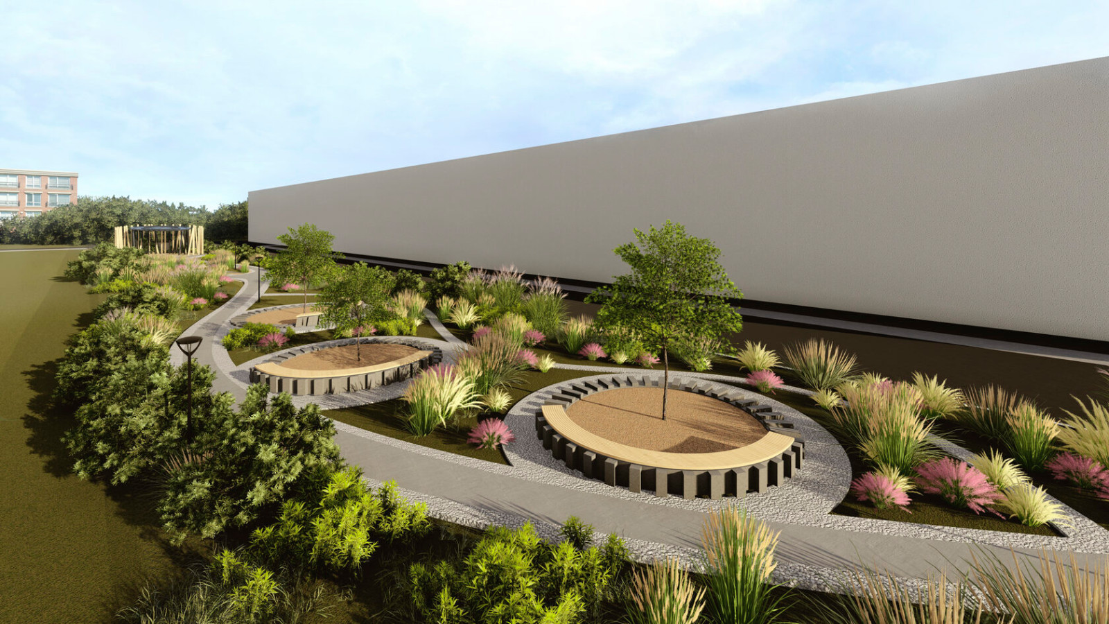 Благоустройство территории завода в Муроме