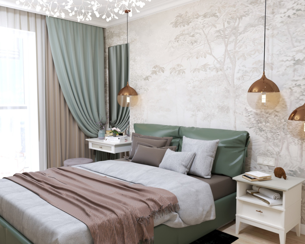 Спальня, фрагмент, визуализация