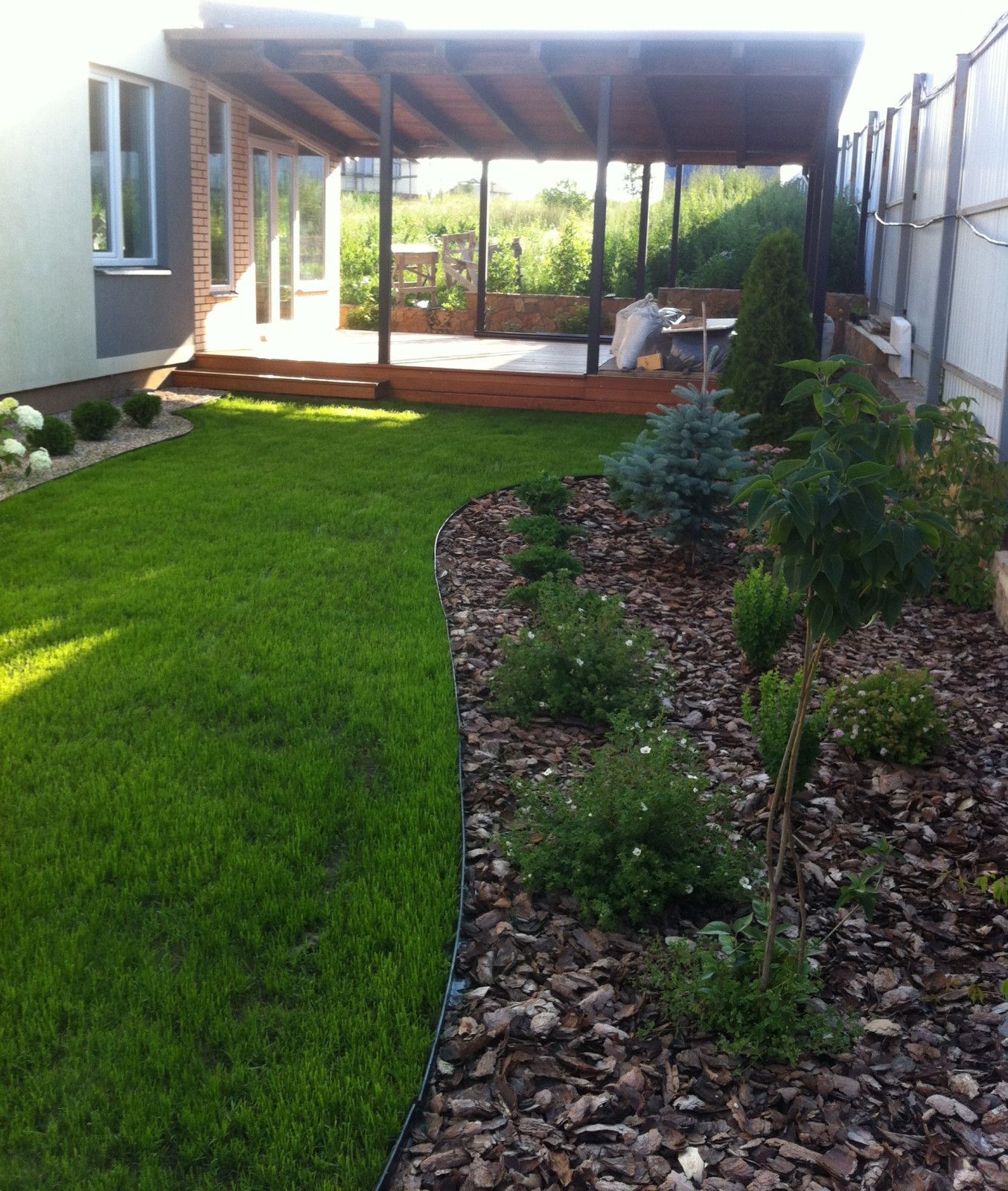 Обложка проекта: "Функциональность, гармония и стиль" ландшафтный проект, дуплекс в КП Опушкино