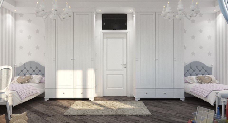 Трехкомнатная квартира для молодой семьи с тремя детьми