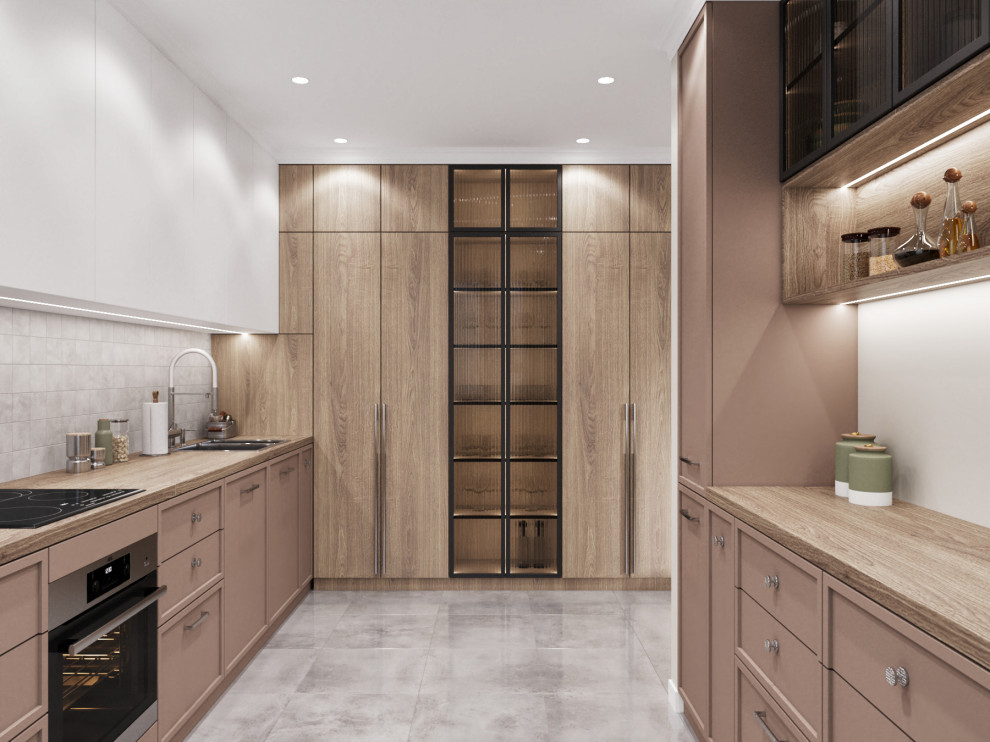 Гостиная с зеленым диваном