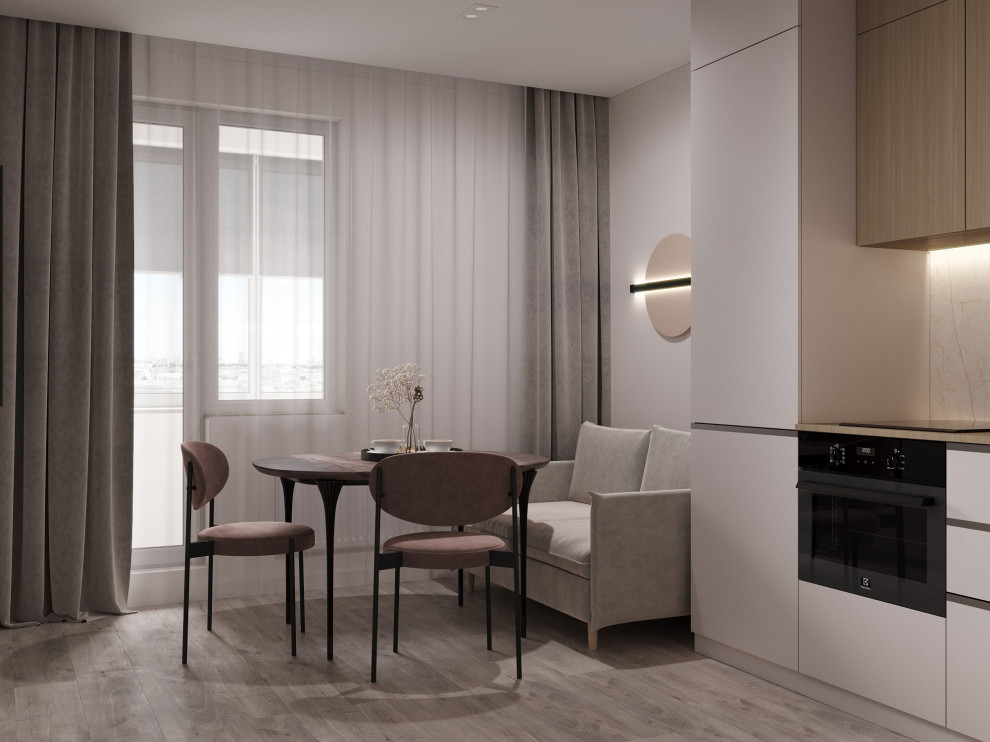 Проект 1-комн.квартиры в ЖК Авиатор, г.Санкт-Петербург, 2021г.