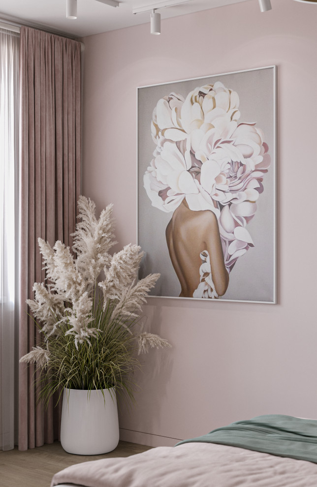 Дизайн интерьера в розовых тонах