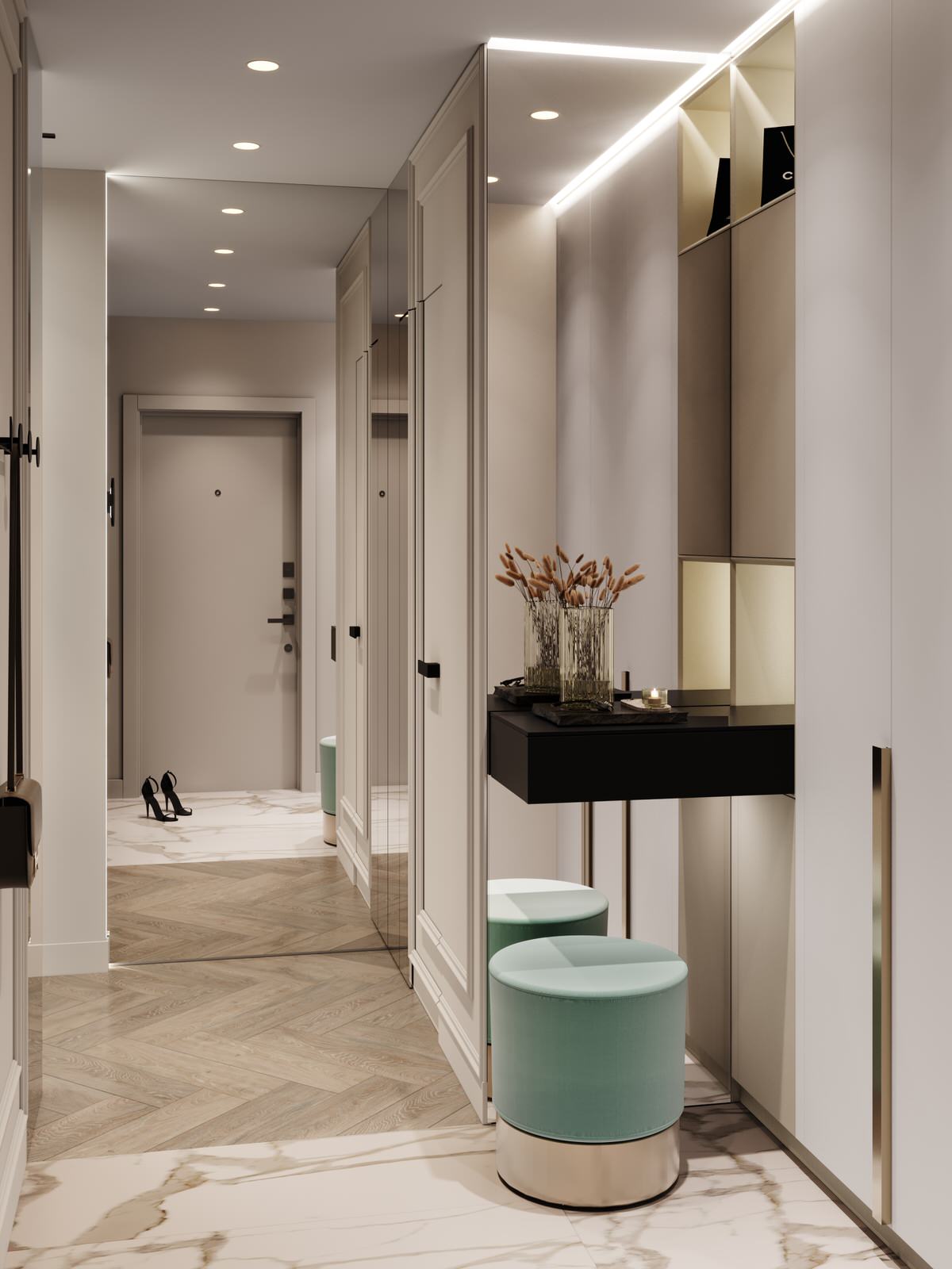 проект "Элегантные ассоциации на 63 м2"