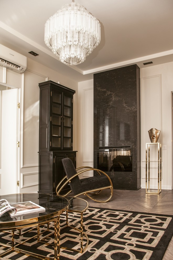 Помпезный Арт-деко в квартире на Нагатинской