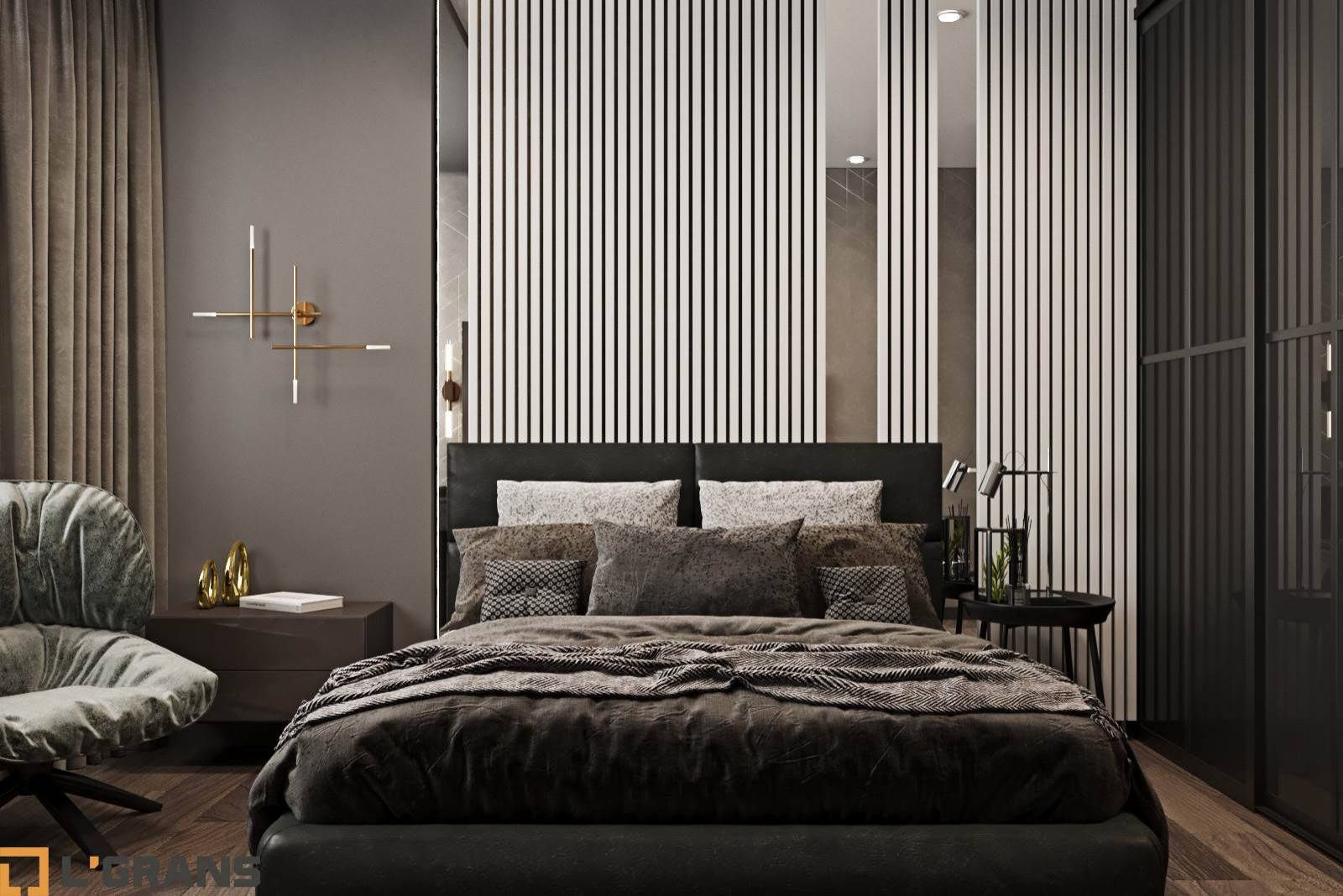 Дизайн проект интерьера 3к. квартиры ул. Советская