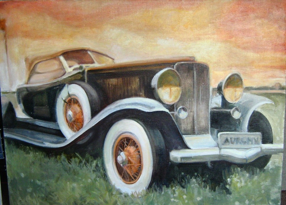 Обложка проекта: Retro autos auf die Leinwände