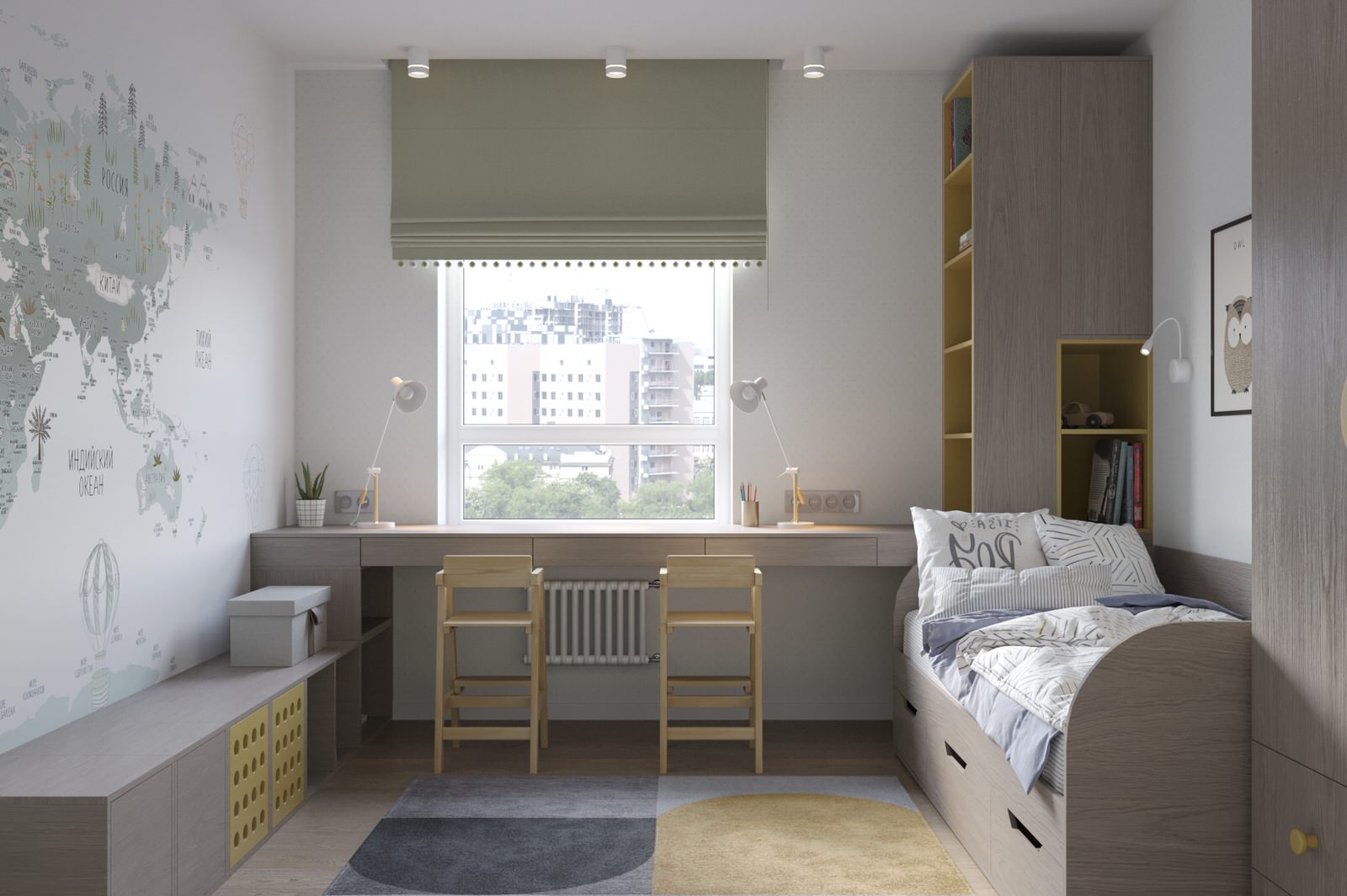 Трехкомнатная квартира для семьи с детьми