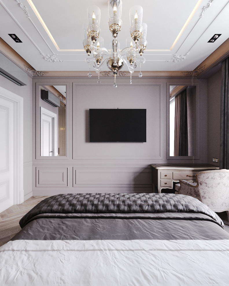 Обложка проекта: Интеллигентная монохромная спальня