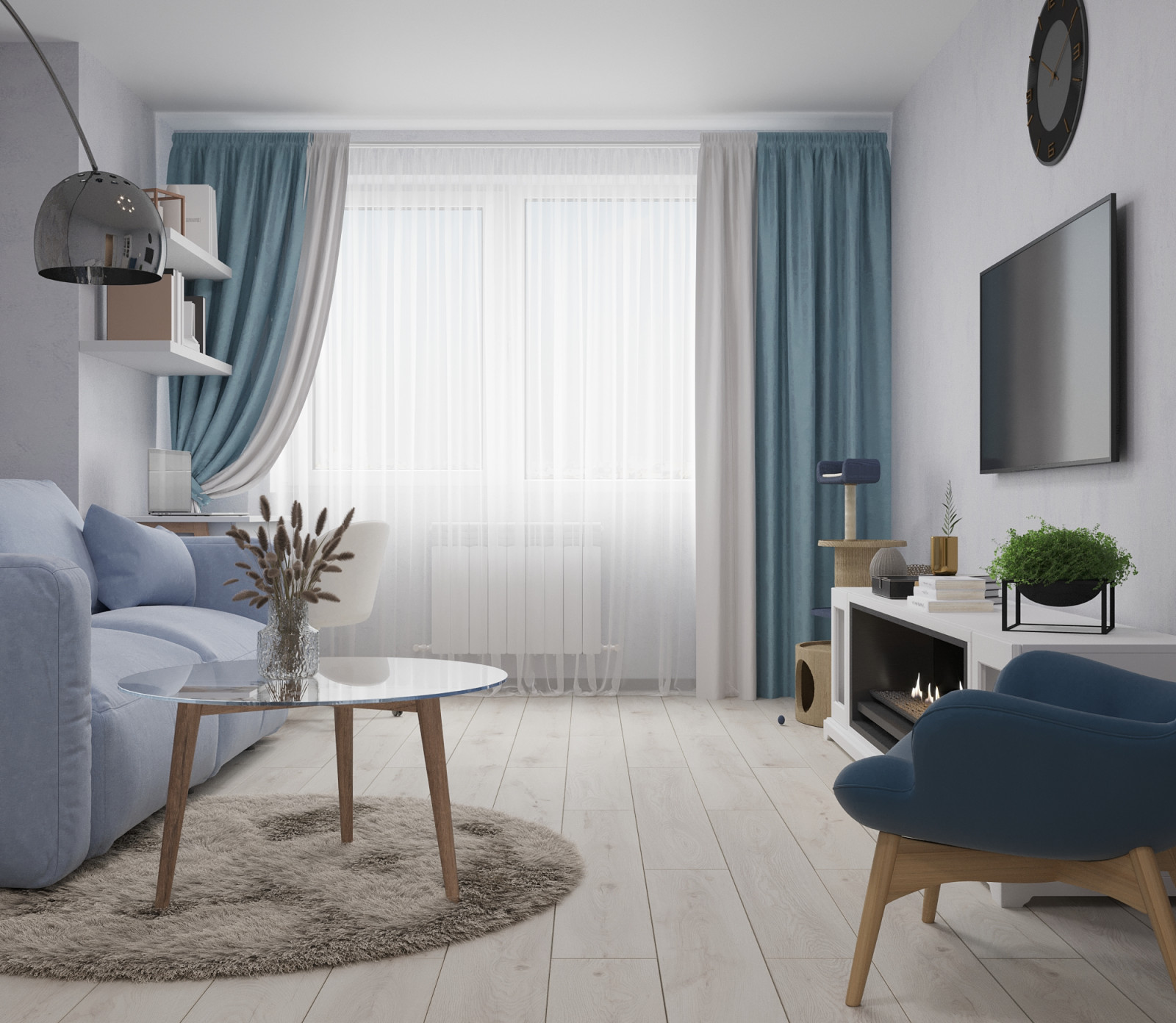 Трехкомнатная квартира в ЖК Маршал