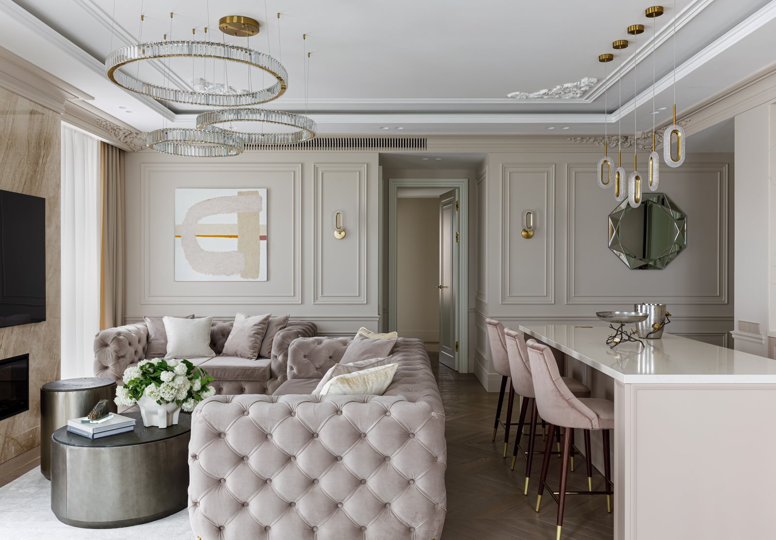 Дизайн-проект квартиры 139 м2 в ЖК "Spires"