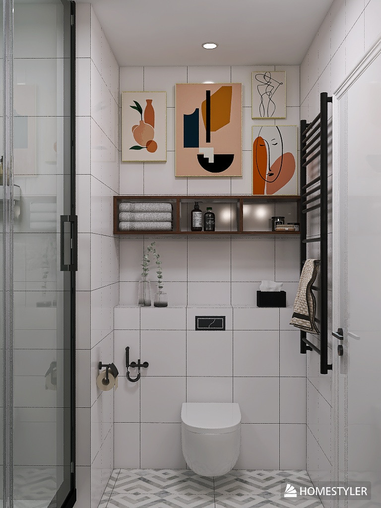 Однокомнатная квартира в стиле Midchentury