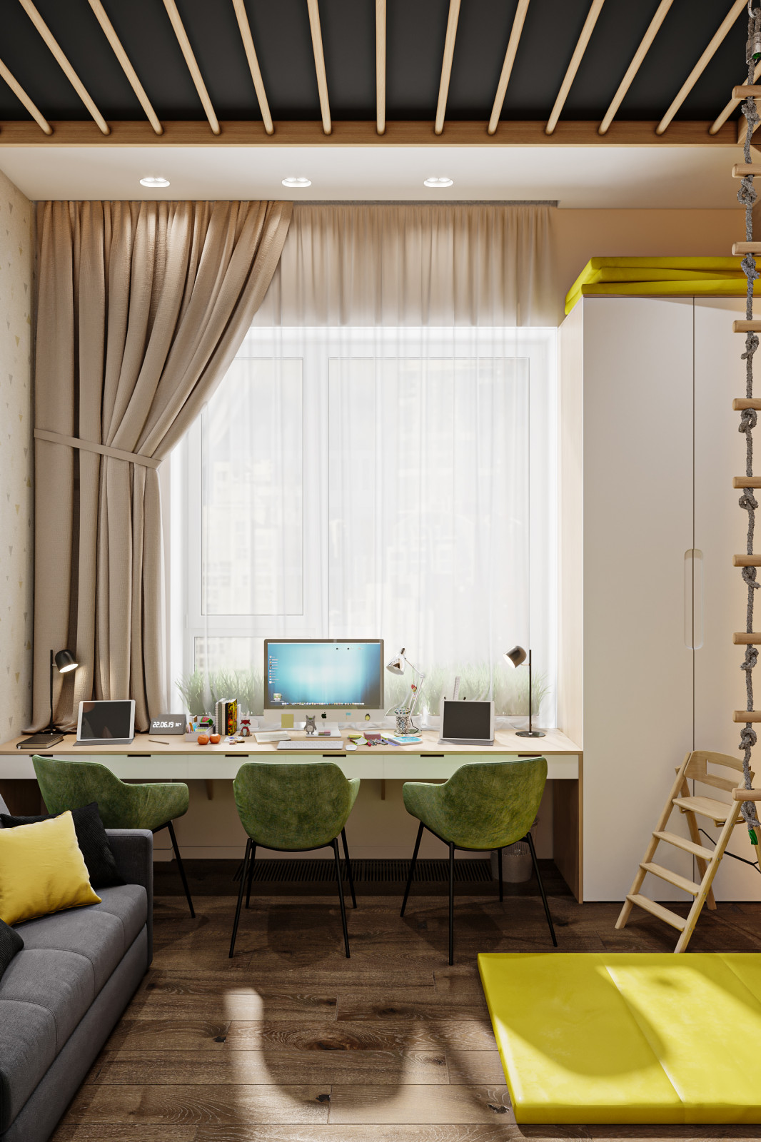 Квартира 132 кв.м. в современном стиле в ЖК "Ботанический сад LIFE".