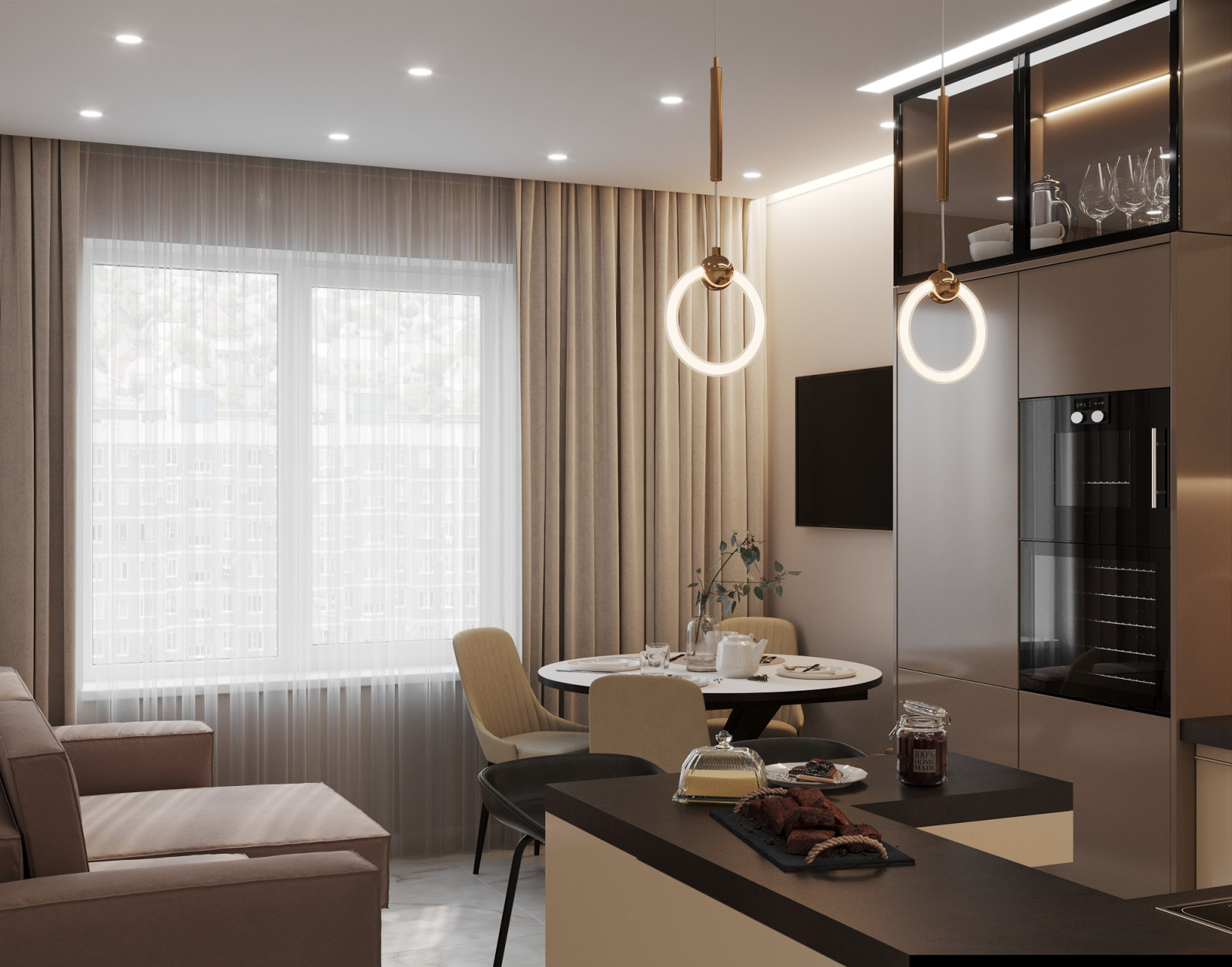 Проект 2х комнатной квартиры для молодой пары с детской для мальчика на вырост