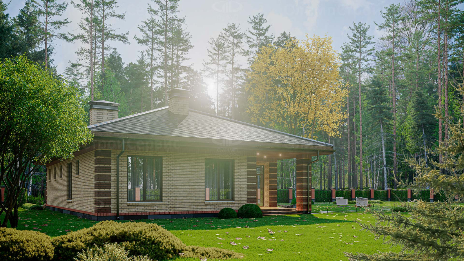 Небольшой одноэтажный дом «Вивон»