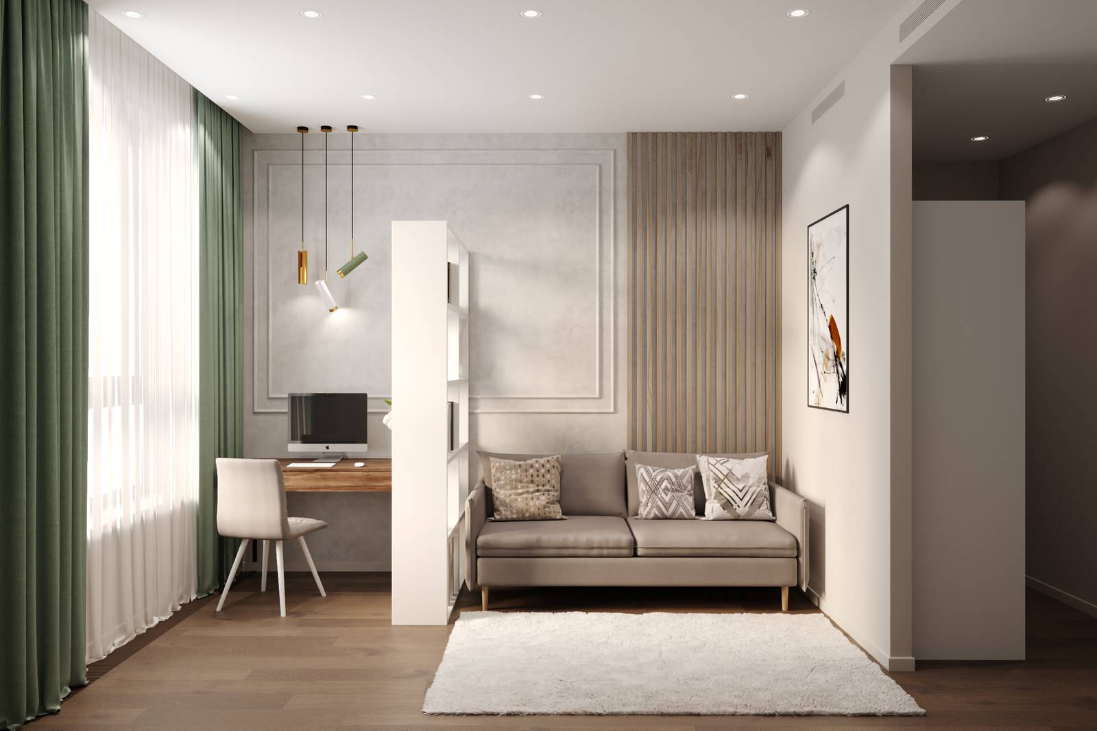 Квартира 71 кв.м. в современном стиле в ЖК «Сердце столицы».