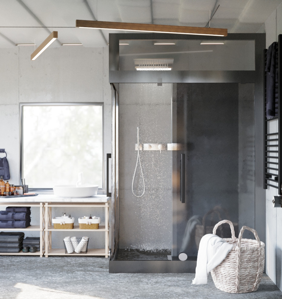 Ванная комната в лофт стиле